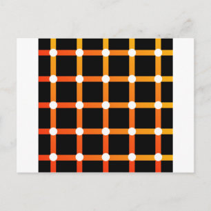 Optical illusion postcard