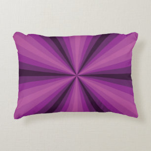 Optical Illusion Purple Accent Pillow
