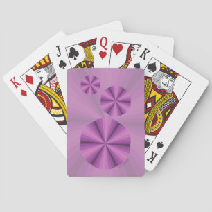 Optical Illusion Purple Classic Playing Cards