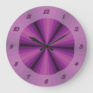 Optical Illusion Purple Clock