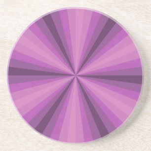 Optical Illusion Purple Coaster