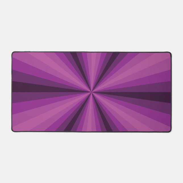 Optical Illusion Purple Desk Mat (Front)