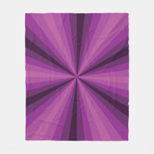 Optical Illusion Purple Fleece Blanket