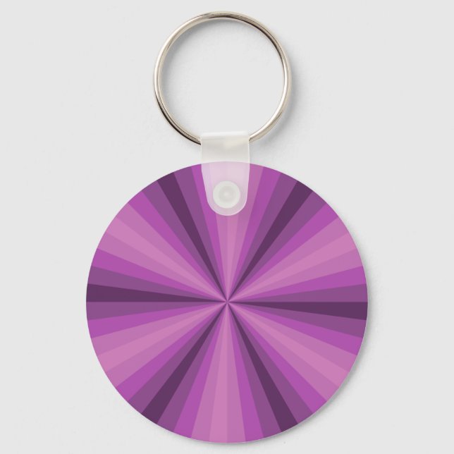 Optical Illusion Purple Keychain (Front)