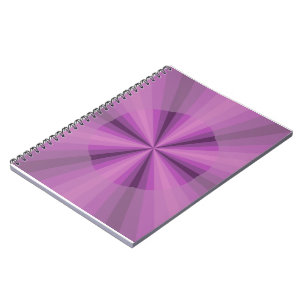 Optical Illusion Purple Notebook