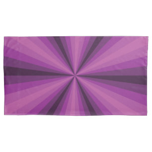 Optical Illusion Purple Pillow Case