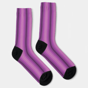 Optical Illusion Purple Socks