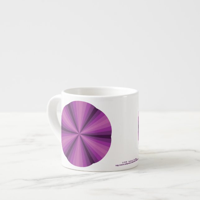 Optical Illusion Purple Specialty Mug (Front Left)