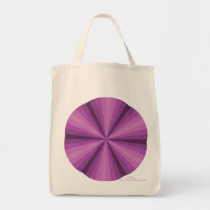 Optical Illusion Purple Tote Bag