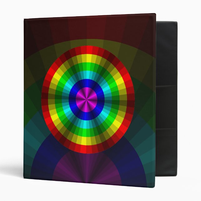 Optical Illusion Rainbow Binder (Front/Inside)