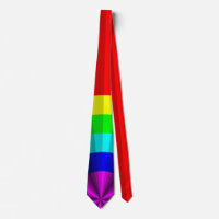 Optical Illusion Rainbow Men's Neck Tie