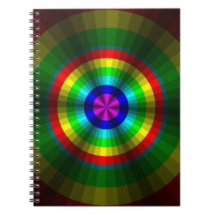 Optical Illusion Rainbow Notebook