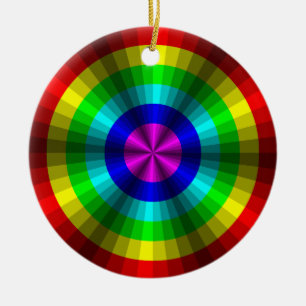 Optical Illusion Rainbow Ornament