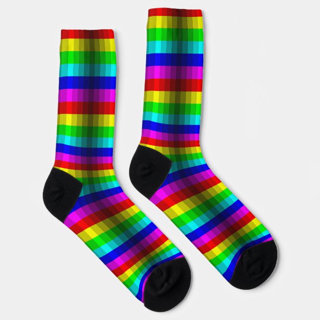Optical Illusion Rainbow Socks (Right)