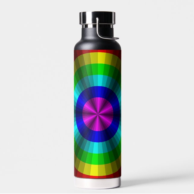 Optical Illusion Rainbow Water Bottle (Left)