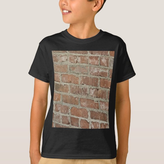 Optical Illusion Red brick wall T-Shirt (Front)