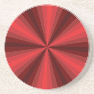 Optical Illusion Red Coaster