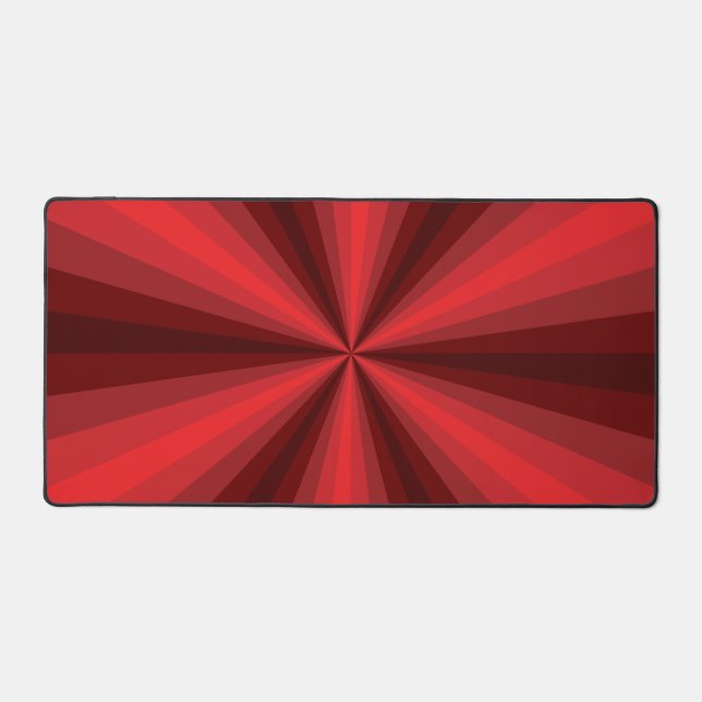 Optical Illusion Red Desk Mat (Front)