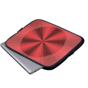 Optical Illusion Red Laptop Case