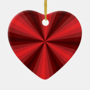 Optical Illusion Red Ornament
