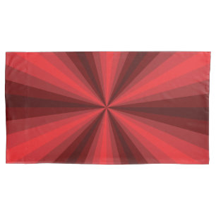 Optical Illusion Red Pillow Case
