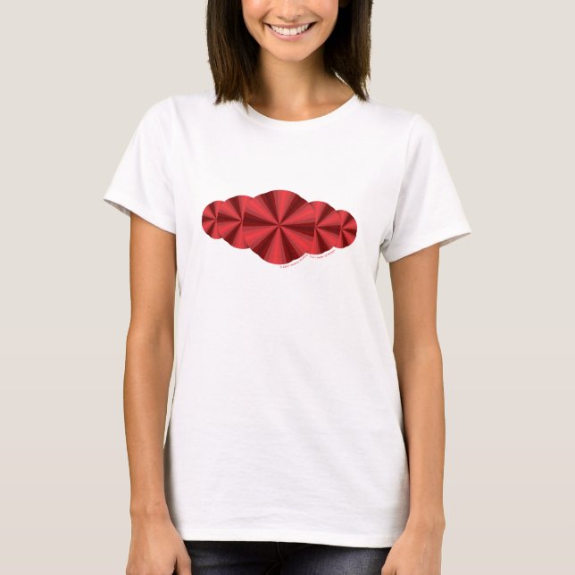 Optical Illusion Red Women's Light Shirt (Front)