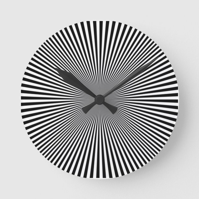 optical-illusion round clock (Front)