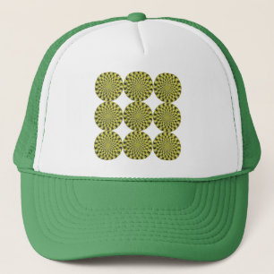 Optical Illusion - Spinning Wheels Trucker Hat
