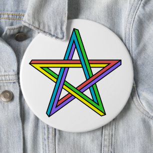 Optical illusion Star Button