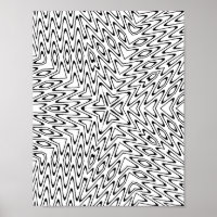 Optical Illusion Star Wave Pattern Colouring Page