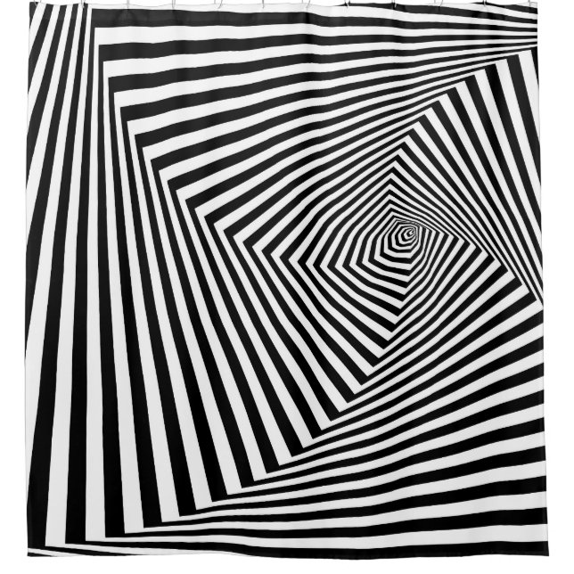 Optical Illusion: Striped Geometric Abstract. (Front)