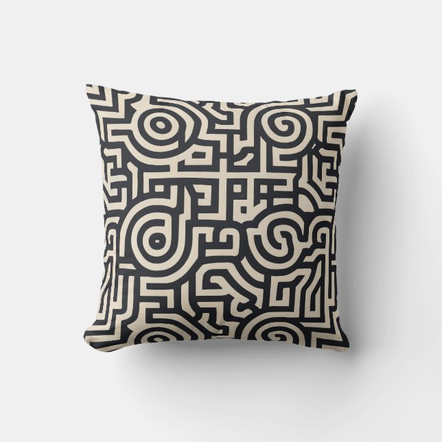 Optical illusion throw pillow (Front)