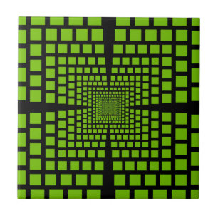 Optical illusion tile