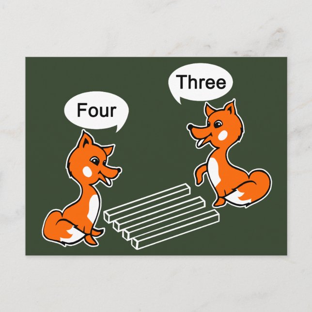 Optical illusion Trick Green Postcard (Front)