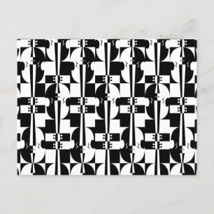 Optical Illusion Violins Postcard