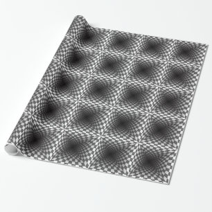 OPTICAL ILLUSION WRAPPING PAPER