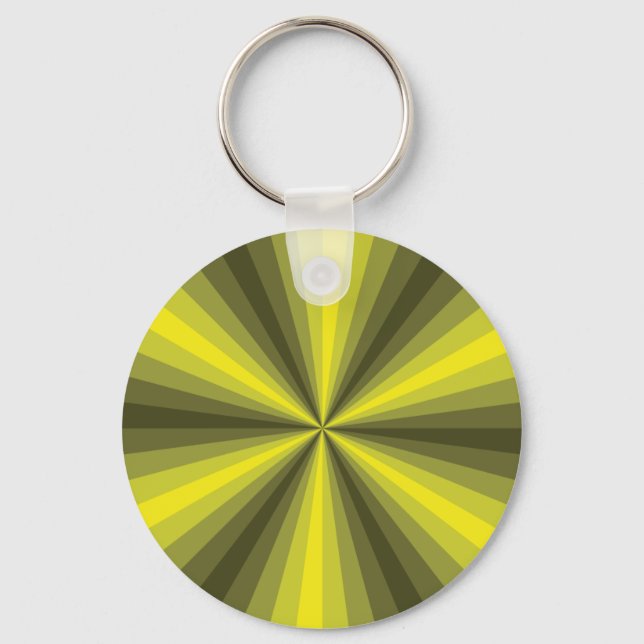 Optical Illusion Yellow Keychain (Front)