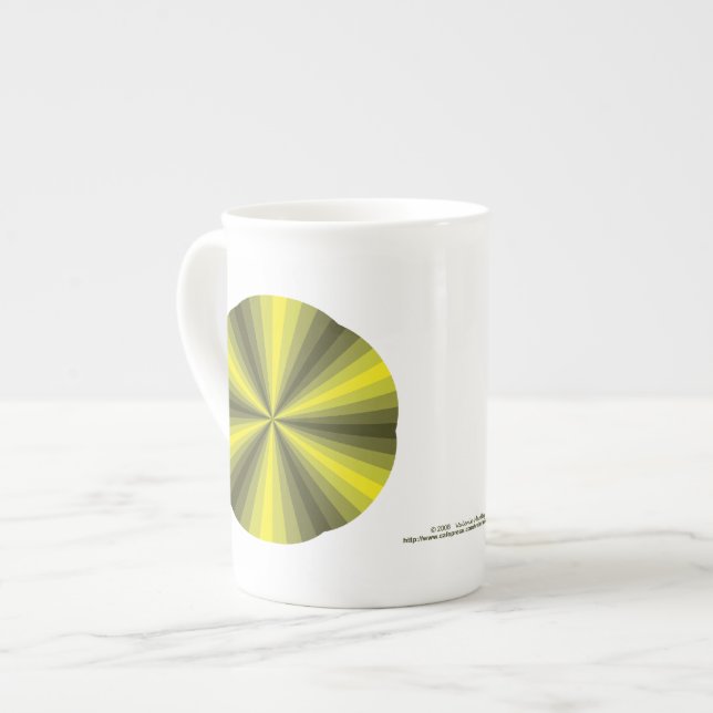 Optical Illusion Yellow Specialty Mug (Front Left)
