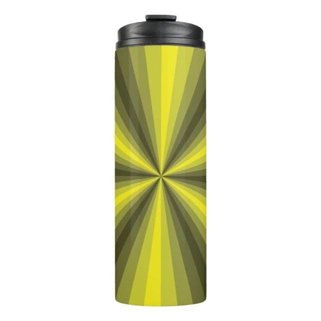 Optical Illusion Yellow Thermal Tumbler (Front)