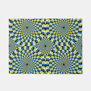 optical illusions 18x24 door mat