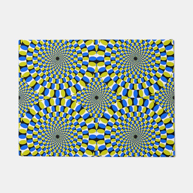 optical illusions 18x24 door mat (Front)