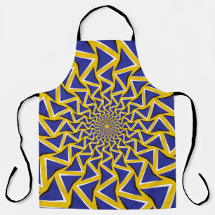Optical motion illusion bitmap background. Blue ar Apron