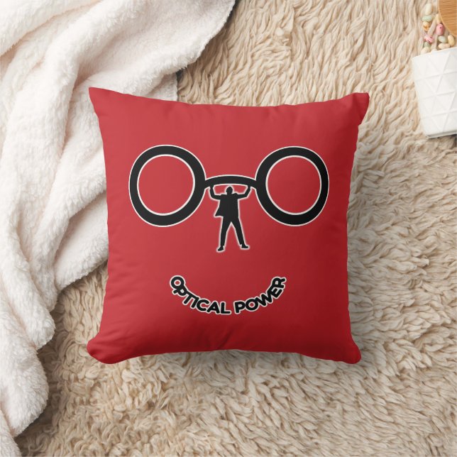 Optical Power Throw Pillow (Blanket)