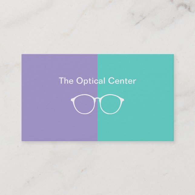 Optical Store Ophthalmologist Business Card (Front)