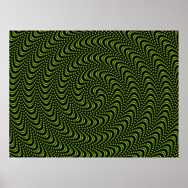 Optical Swirl Design LARGER SIZES UNDER CUSTOMIZE Poster (Front)