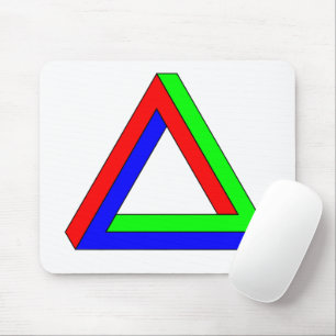 Optical Triangle illusion Mouse Mat