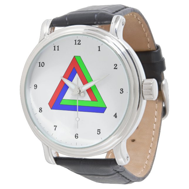 Optical Triangle illusion Watch (Angled)