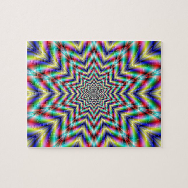 Optically Challenging Star Puzzle (Horizontal)