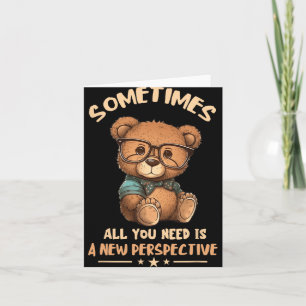 Optician Bear New Perspective Eye Doctor Ophthalmo Card
