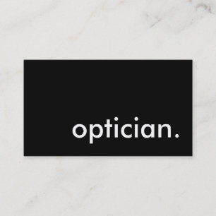 optician. business card